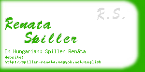 renata spiller business card
