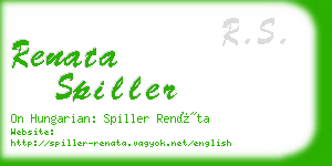 renata spiller business card